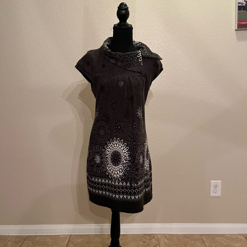 Elegant Black and White Dress